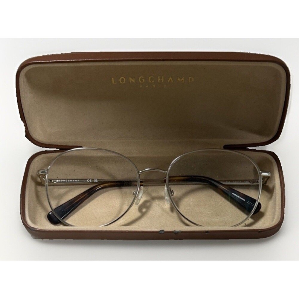 LONGCHAMP LO2140 714 Gold Tone Tortoiseshell Eyeglasses Case 54 17 140 Frames